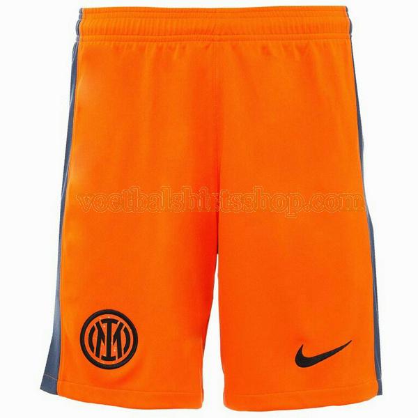 inter milan shorts 3e 2023 2024 mannen oranje