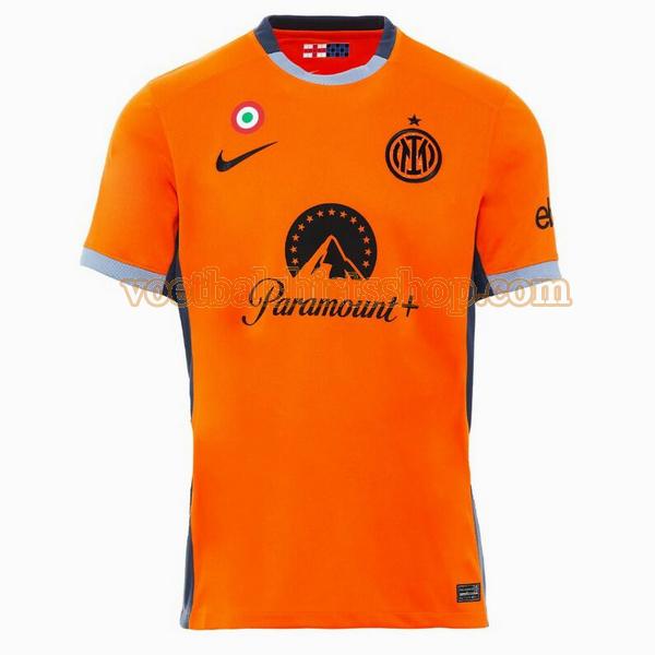 inter milan voetbalshirt thuis 2023 2024 mannen oranje