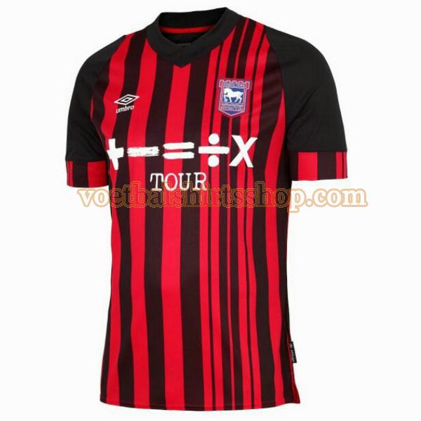 ipswich town shirt thuis 2022 2023 mannen thailand rood zwart