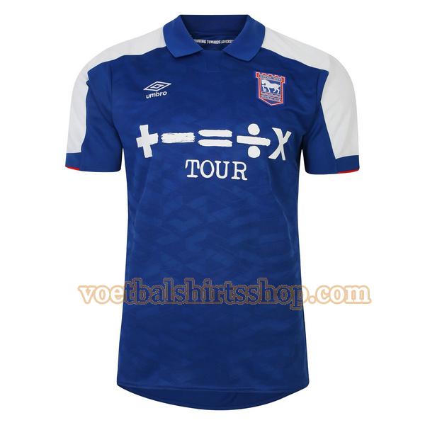ipswich town voetbalshirt thuis 2023 2024 mannen thailand blauw