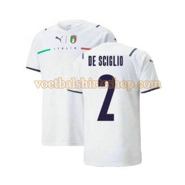italië voetbalshirt de sciglio 2 uit 2021 2022 mannen wit
