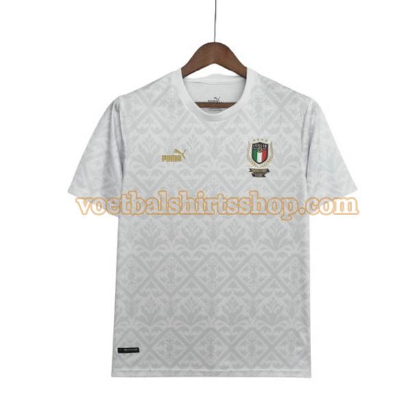 italië voetbalshirt special edition 2022 euro championship mannen wit
