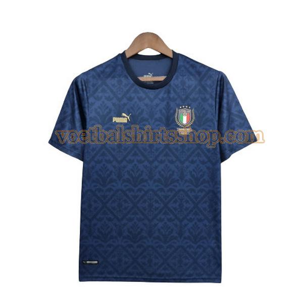 italië voetbalshirt special edition 2022 euro mannen blauw zwart