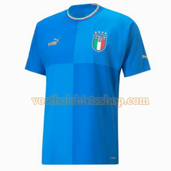 italië voetbalshirt thuis 2022 mannen blauw