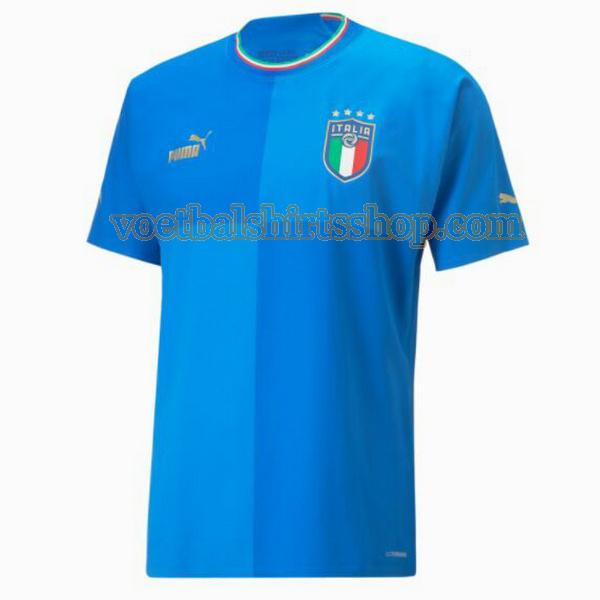 italië voetbalshirt thuis 2022 mannen thailand blauw