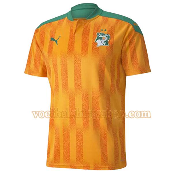 ivoorkust voetbalshirt thuis 2021 mannen thailand oranje