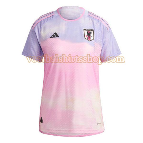japan voetbalshirt uit 2023 dames roze