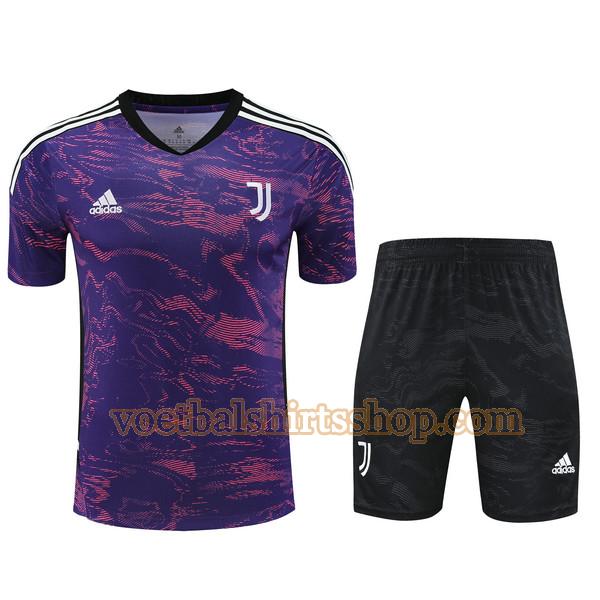 juventus shirt training 2023 2024 mannen set purple