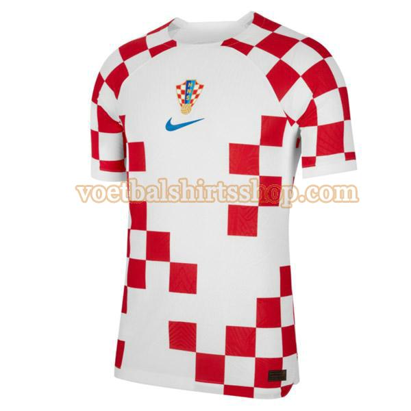 kroatië voetbalshirt thuis 2022 mannen thailand rood wit