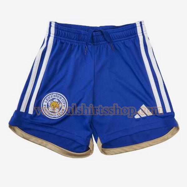 leicester city shorts thuis 2023 2024 mannen blauw