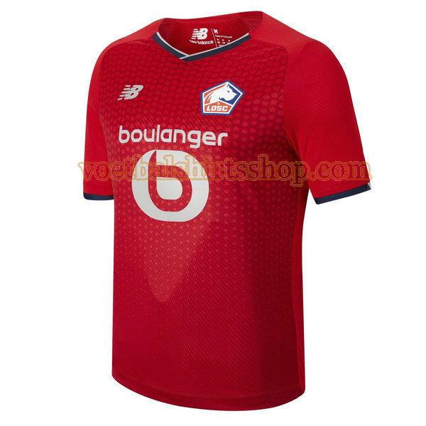 lille osc voetbalshirt thuis 2021 2022 mannen rood