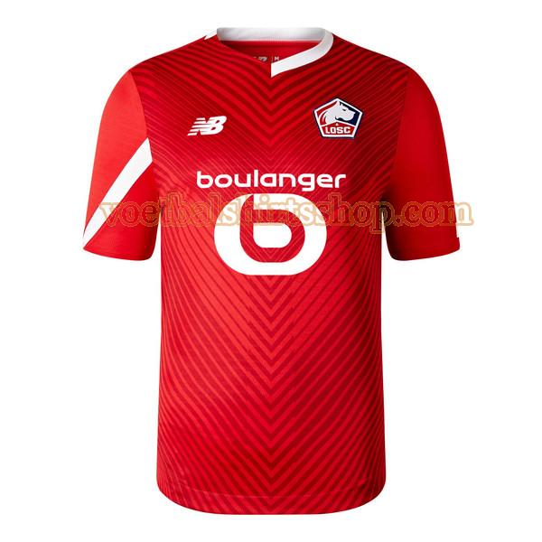 lille osc voetbalshirt thuis 2023 2024 mannen rood
