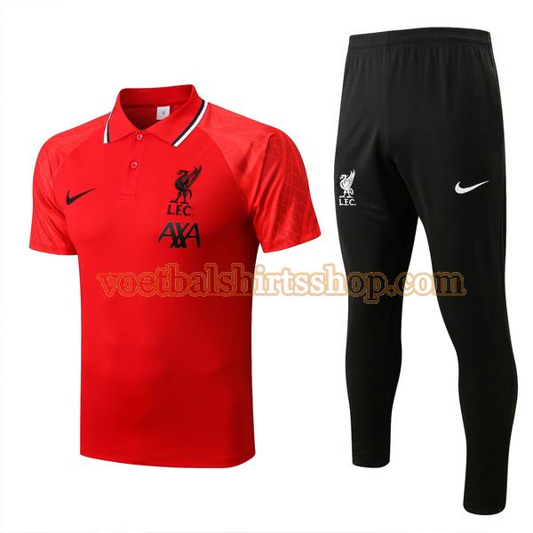 liverpool polo 2022 2023 mannen set rood
