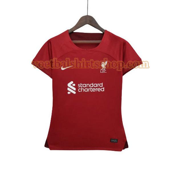 liverpool voetbalshirt thuis 2022 2023 dames rood