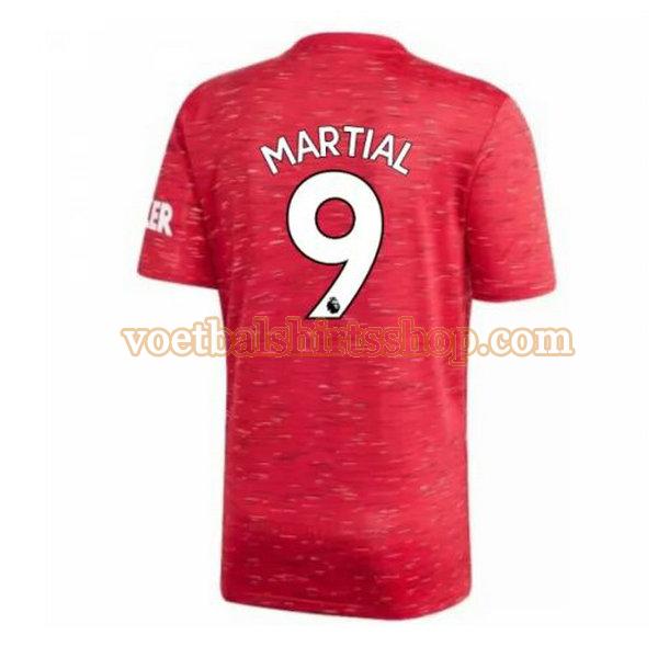 manchester united shirt martial 9 thuis 2020-2021 mannen
