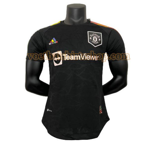 manchester united shirt special edition 2023 2024 mannen player zwart