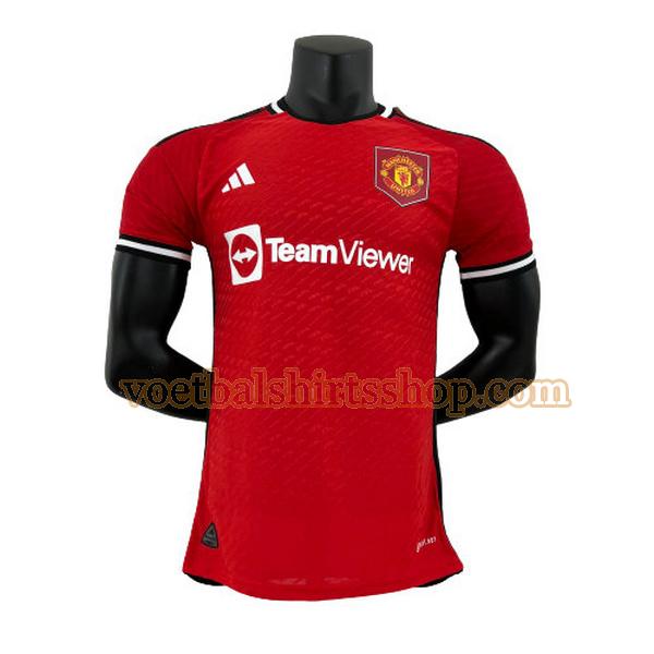 manchester united shirt thuis 2023 2024 mannen player rood