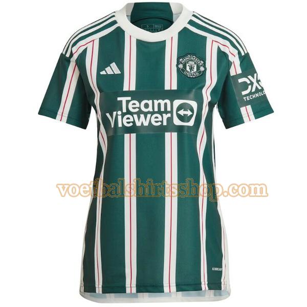 manchester united shirt uit 2023 2024 dames groen