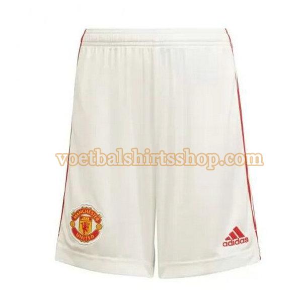 manchester united shorts thuis 2021 2022 mannen wit