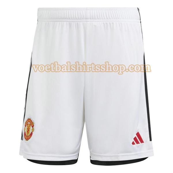 manchester united shorts thuis 2023 2024 mannen wit