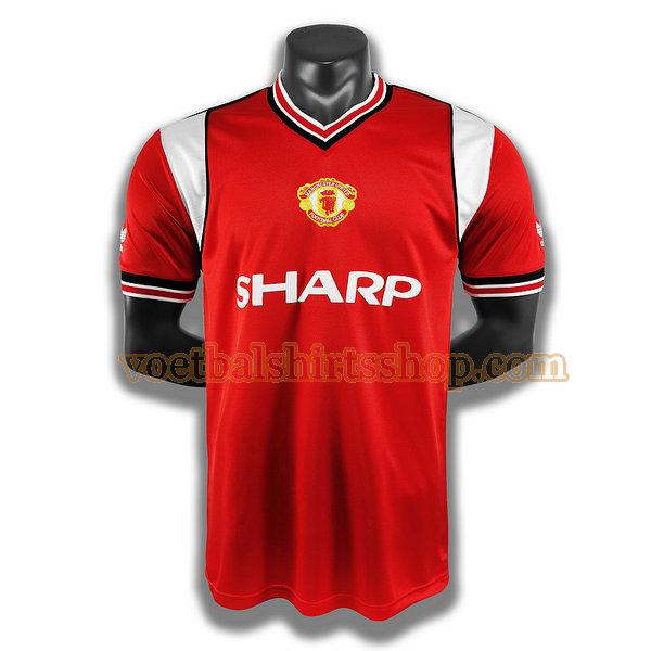 manchester united voetbalshirt thuis player 1985 mannen rood