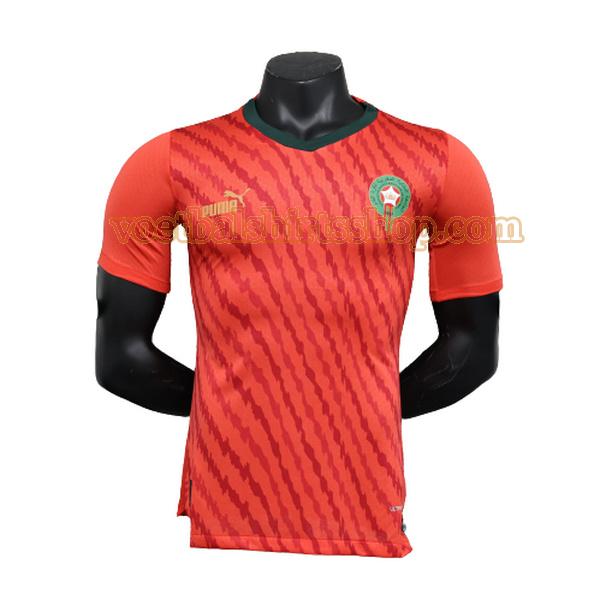 marokko voetbalshirt special edition 2023 mannen player rood