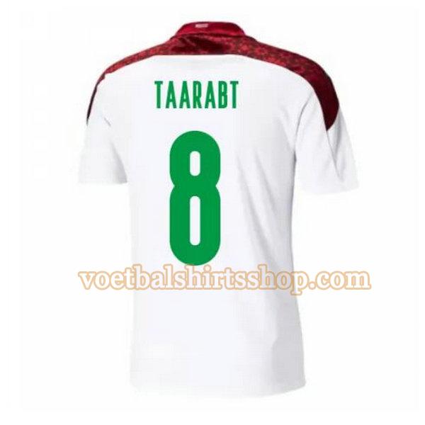 marokko voetbalshirt taarabt 8 uit 2020-2021 mannen wit