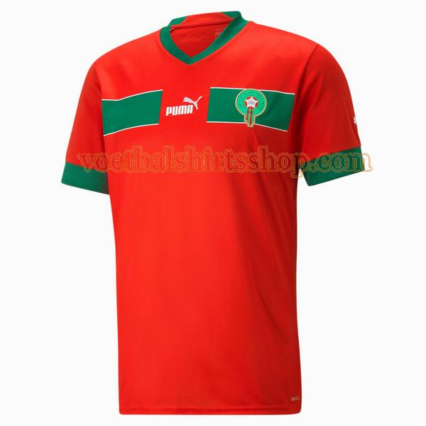 marokko voetbalshirt thuis 2022 2023 mannen thailand rood
