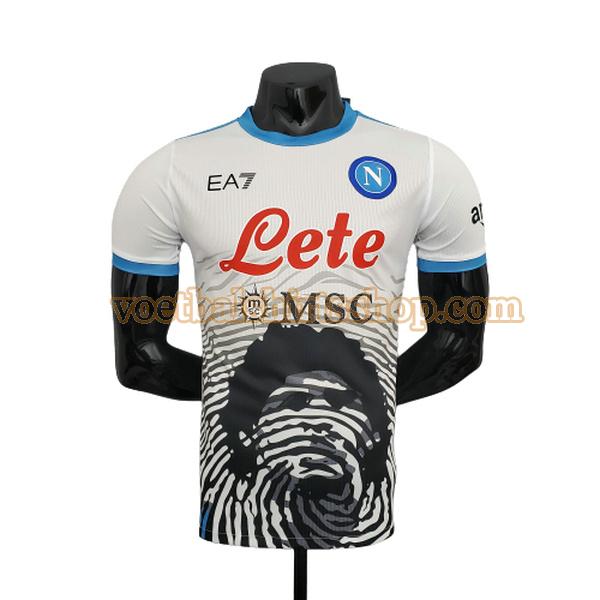 napoli voetbalshirt commemorative edition 2021 2022 mannen player wit
