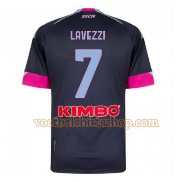 napoli voetbalshirt lavezzi 7 3e 2020-2021 mannen