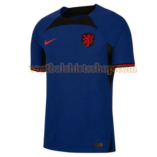 nederland voetbalshirt uit 2022 mannen thailand blauw