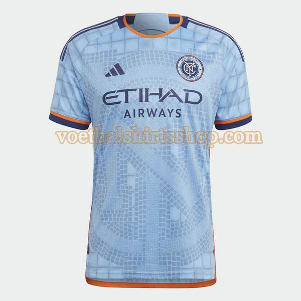 new york city shirt thuis 2023 2024 mannen thailand blauw