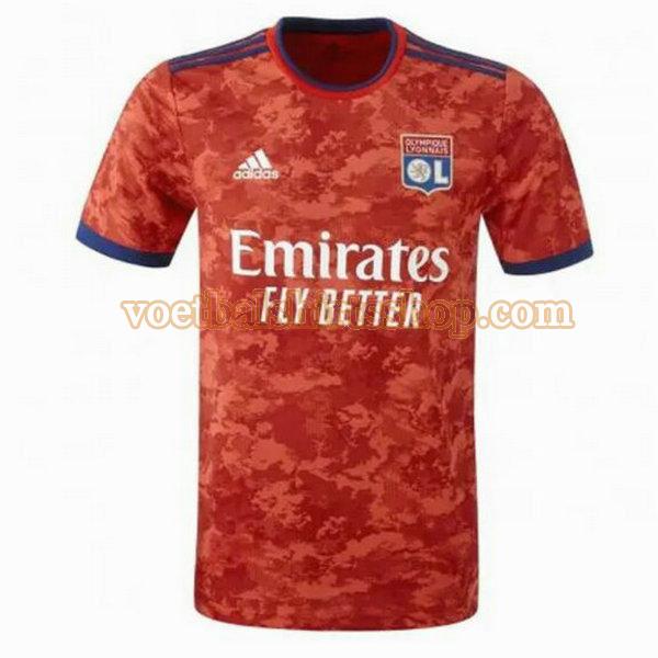 olympique lyon voetbalshirt uit 2021 2022 mannen rood