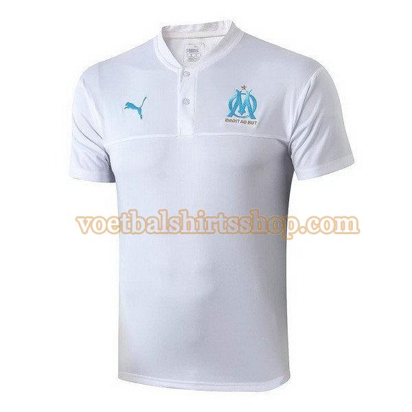 olympique marseille polo 2019-2020 mannen wit