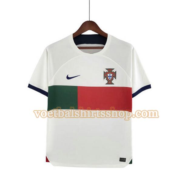 portugal shirt uit 2022 mannen thailand wit