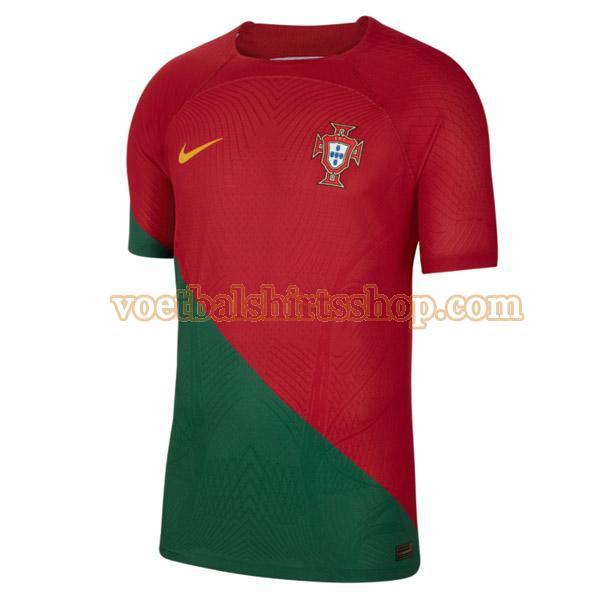 portugal voetbalshirt thuis 2022 mannen rood groen