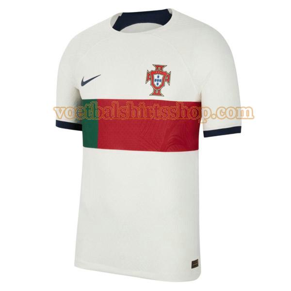 portugal voetbalshirt uit 2022 mannen wit