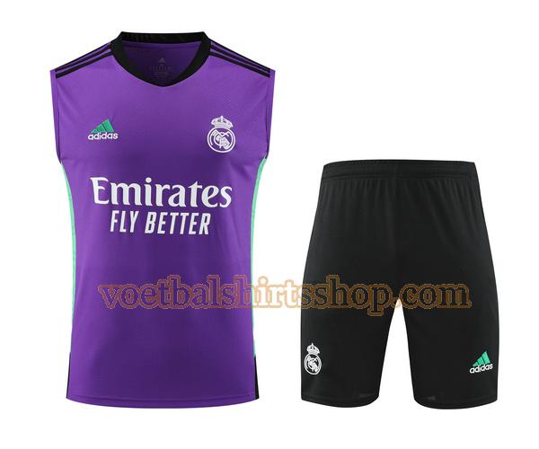 real madrid shirt vest 2023 2024 mannen set purple