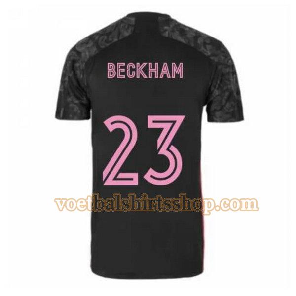 real madrid voetbalshirt beckham 23 3e 2020-2021 mannen zwart