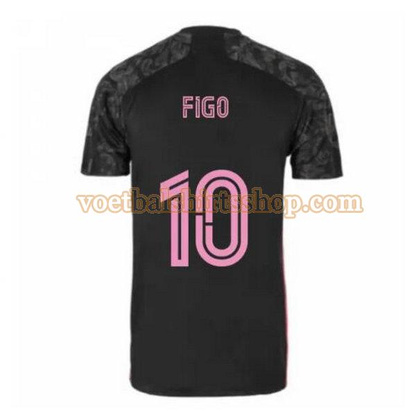 real madrid voetbalshirt figo 10 3e 2020-2021 mannen zwart