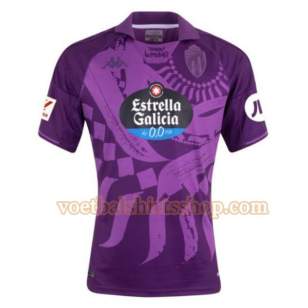 real valladolid voetbalshirt uit 2023 2024 mannen thailand purple