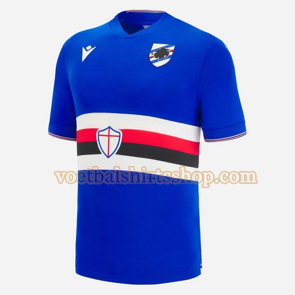 sampdoria voetbalshirt thuis 2022 2023 mannen thailand blauw