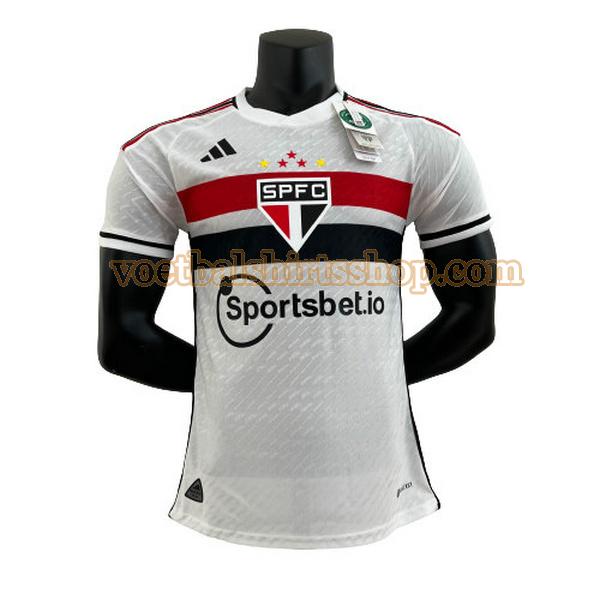 sao paulo voetbalshirt thuis 2023 2024 mannen player wit