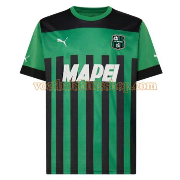 sassuolo voetbalshirt thuis 2022 2023 mannen thailand groen zwart