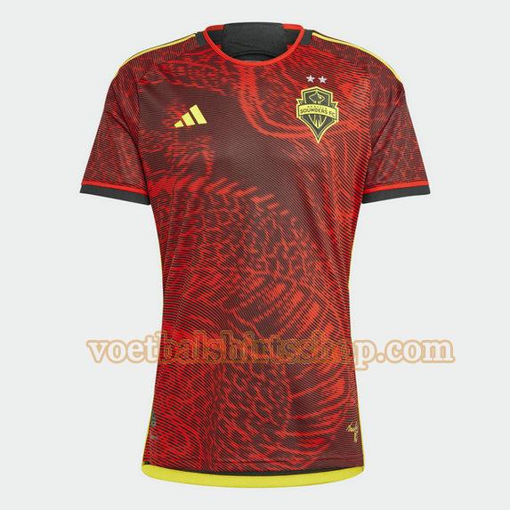 seattle sounders shirt uit 2023 2024 mannen thailand rood