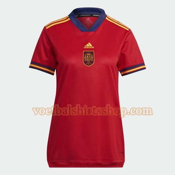 spanje voetbalshirt thuis euro 2022 dames rood