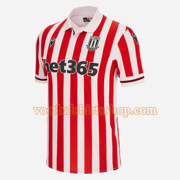 stoke city voetbalshirt thuis 2023 2024 mannen thailand wit rood
