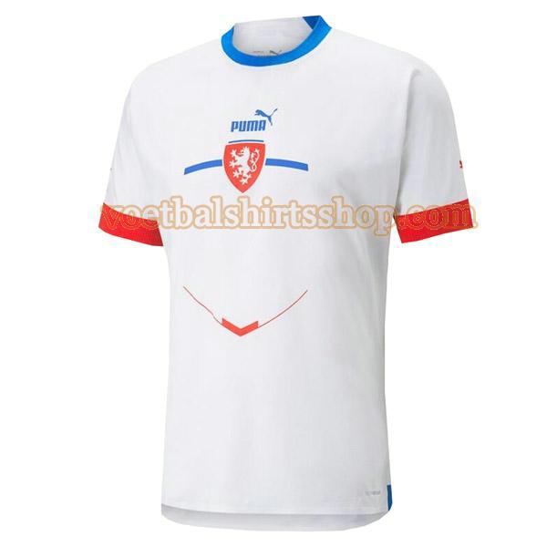 tsjechische republiek voetbalshirt uit 2022 mannen thailand wit