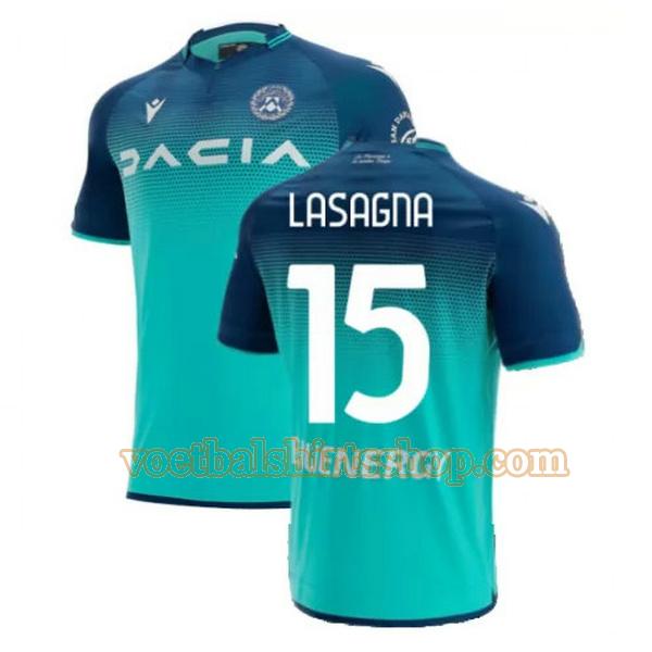 udinese voetbalshirt lasagna 15 uit 2021 2022 mannen groen