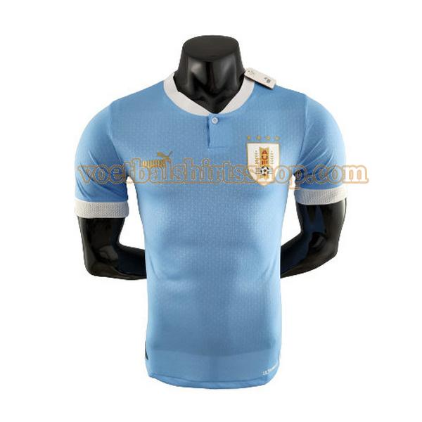 uruguay shirt thuis 2022 mannen player blauw